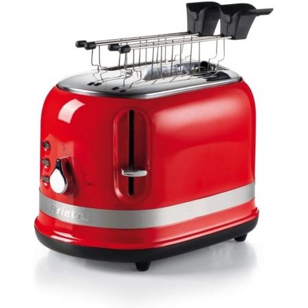 Ariete Tostadora Moderna de 2 Ranuras con Pinzas, Rojo